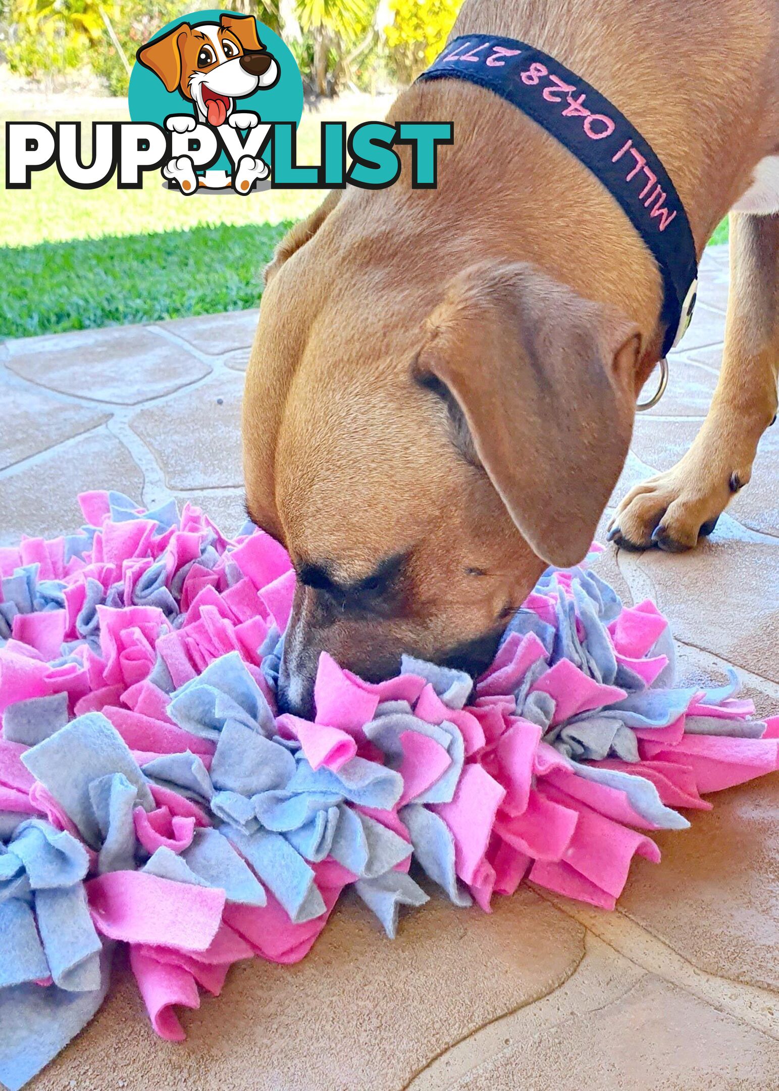 Snuffle Mats - Premium Heavy Duty Rubber Based - Pet Treat Play - Calms Anxiety - Slow Feeder - SNUFFLE-S-YLBK