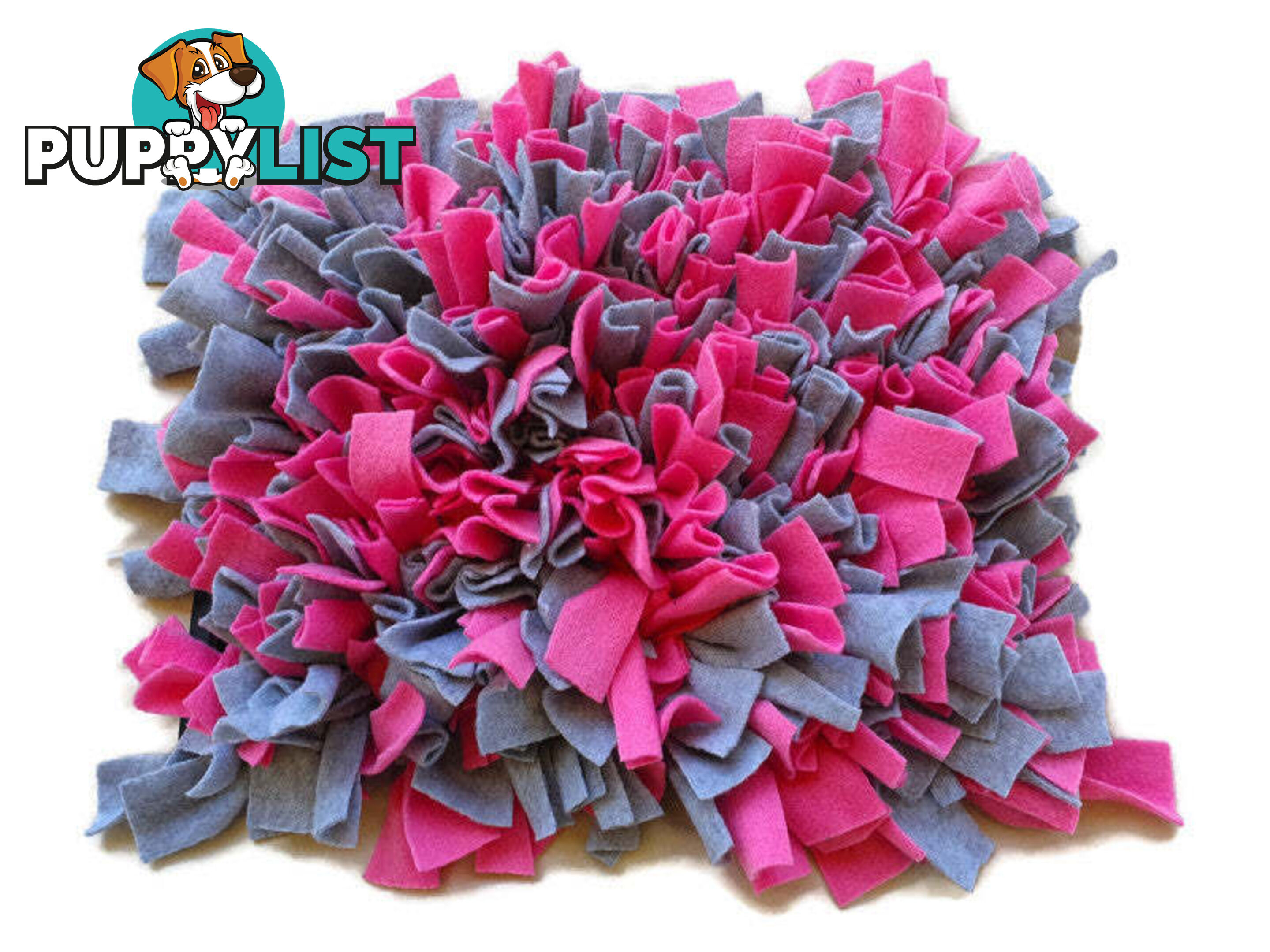 Snuffle Mats - Premium Heavy Duty Rubber Based - Pet Treat Play - Calms Anxiety - Slow Feeder - SNUFFLE-S-YLBK