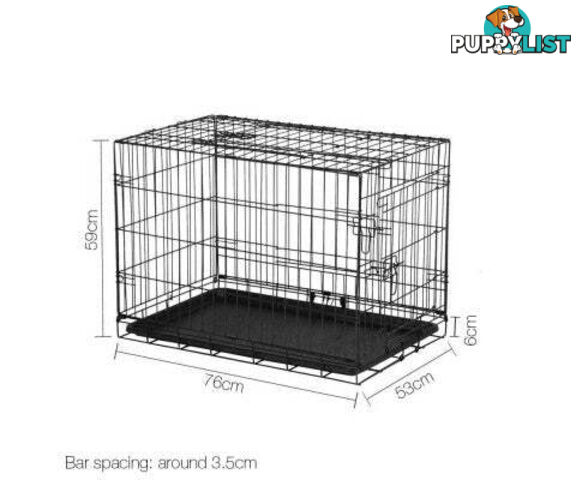 i.Pet Collapsible Metal Pet Dog Cage Training Crate - PET-DOGCAGE-48