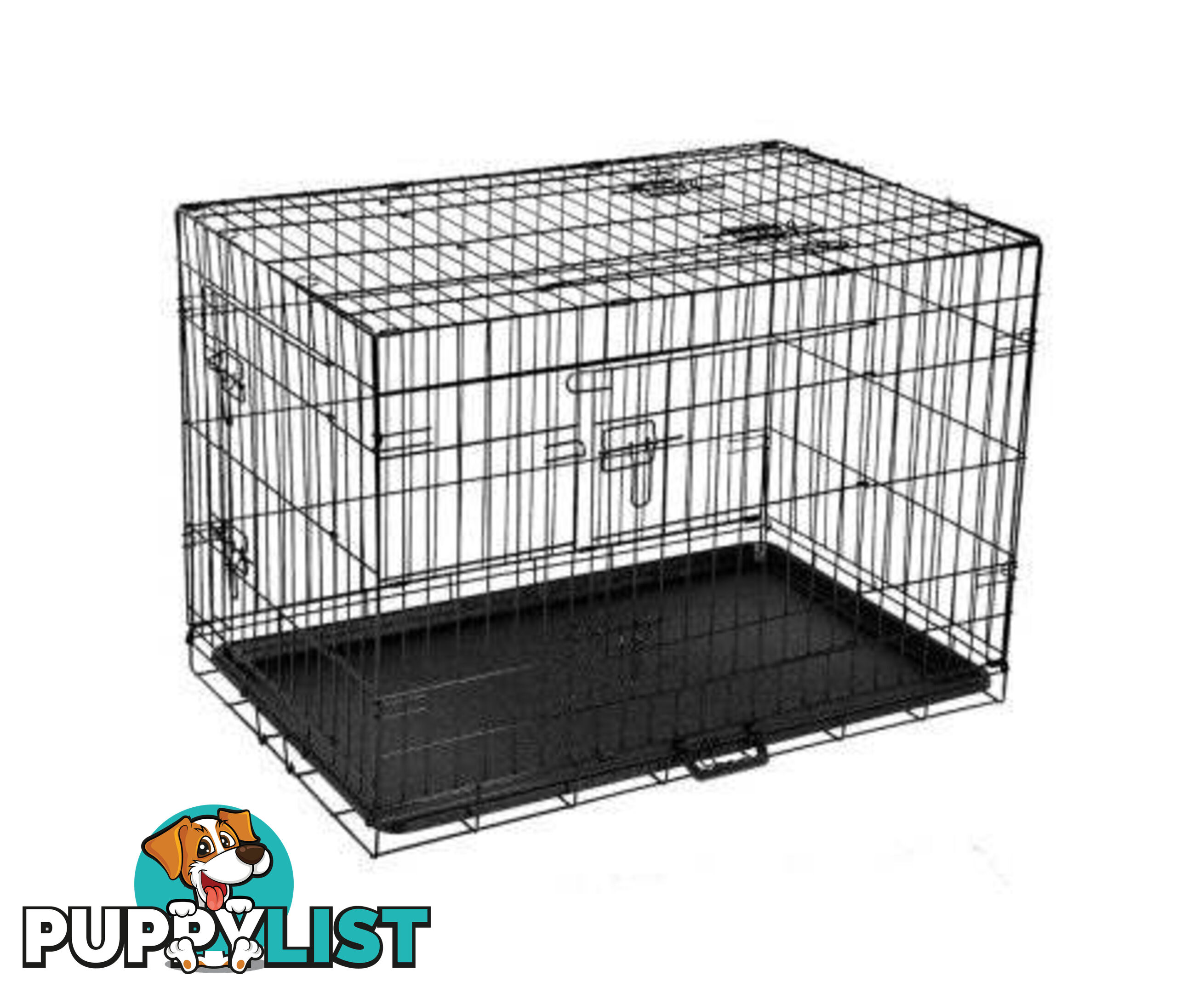i.Pet Collapsible Metal Pet Dog Cage Training Crate - PET-DOGCAGE-48