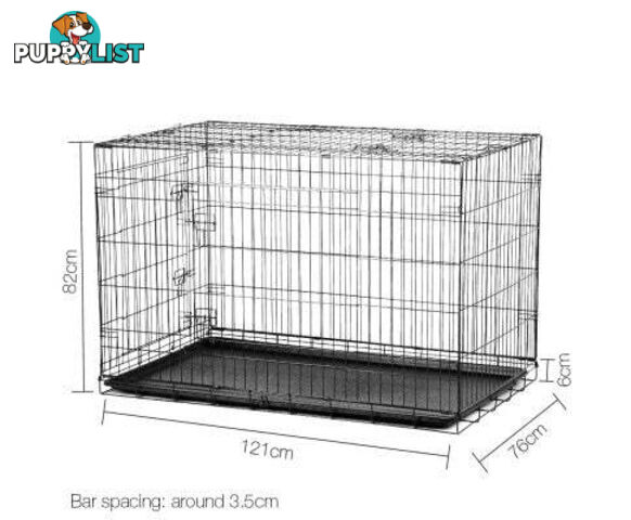 i.Pet Collapsible Metal Pet Dog Cage Training Crate - PET-DOGCAGE-48