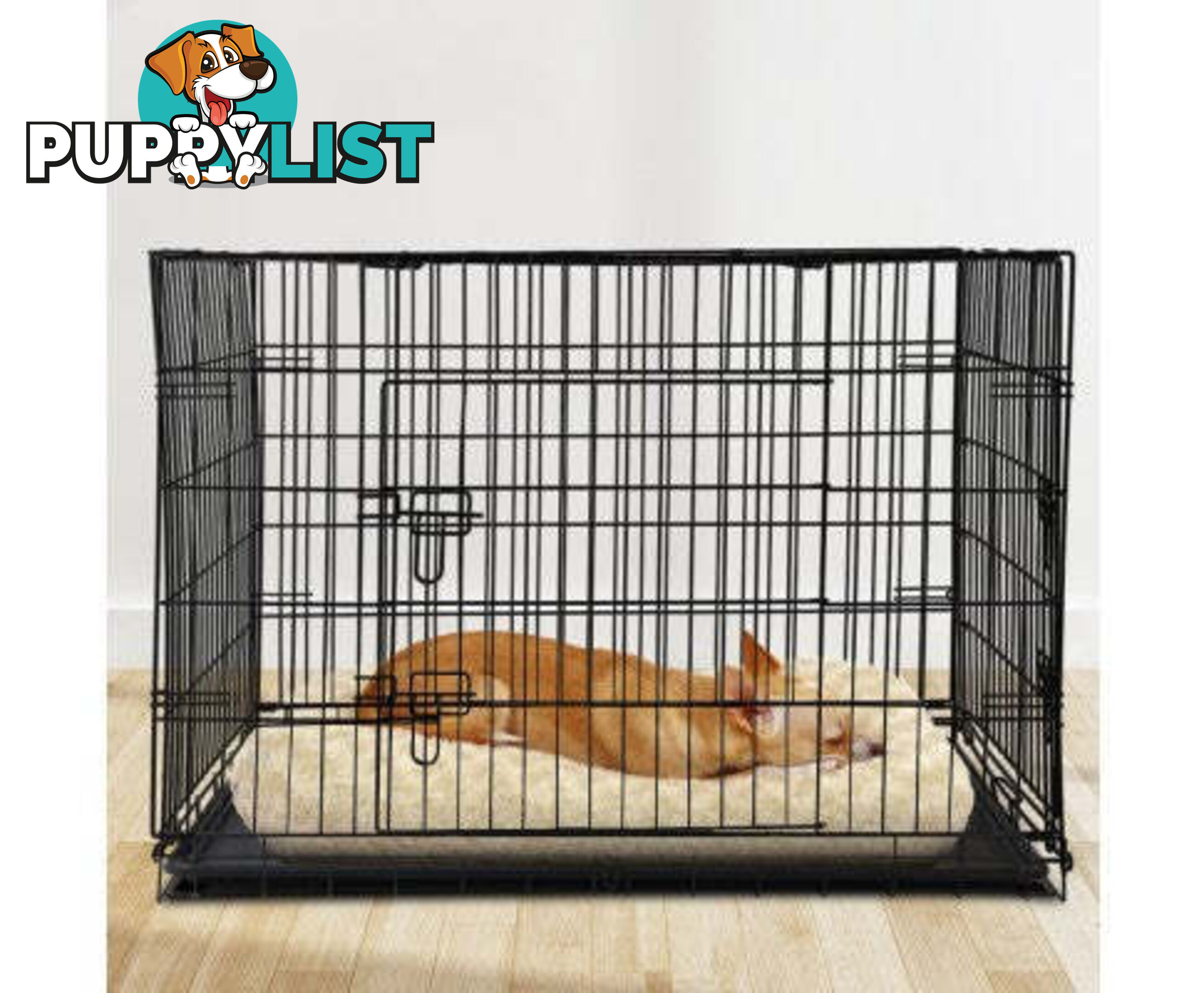 i.Pet Collapsible Metal Pet Dog Cage Training Crate - PET-DOGCAGE-48
