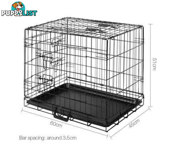 i.Pet Collapsible Metal Pet Dog Cage Training Crate - PET-DOGCAGE-48