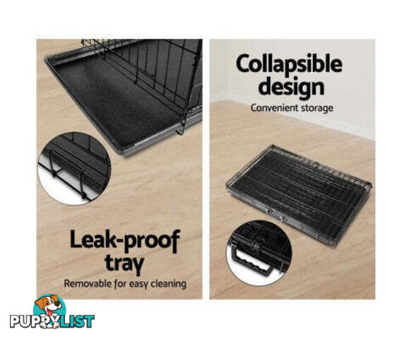 i.Pet Collapsible Metal Pet Dog Cage Training Crate - PET-DOGCAGE-48