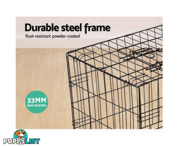 i.Pet Collapsible Metal Pet Dog Cage Training Crate - PET-DOGCAGE-48