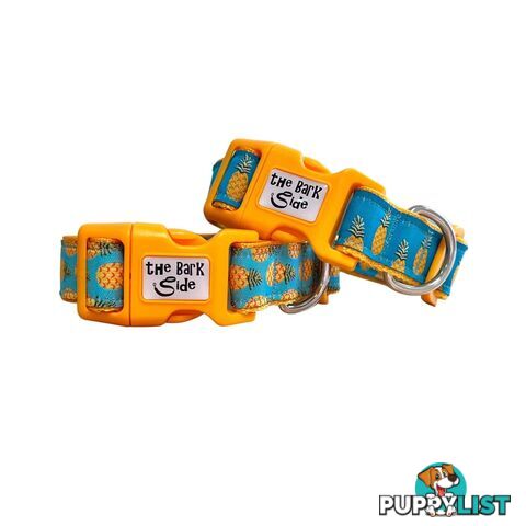 Pineapple Dog Collar - Hand Made by The Bark Side - TBSPINL
