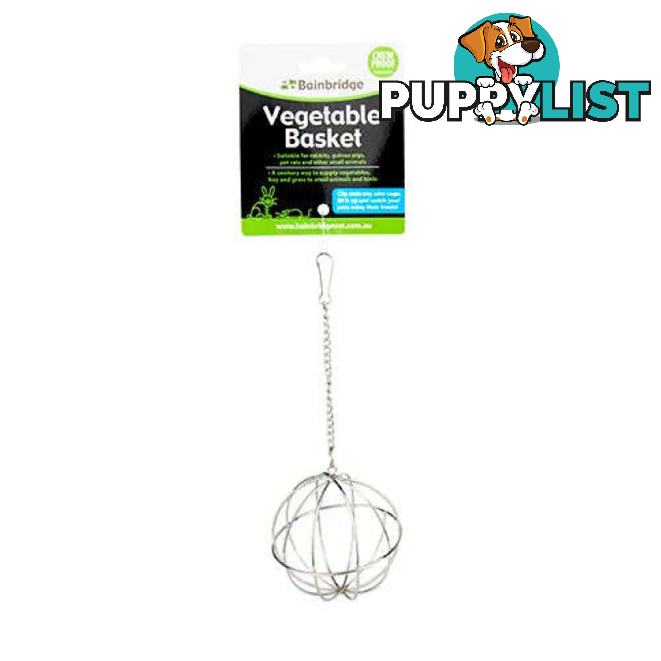 VEGETABLE BASKET - SMALL ANIMAL/BIRD 8CM - BAINBRIDGE - BB-A8143