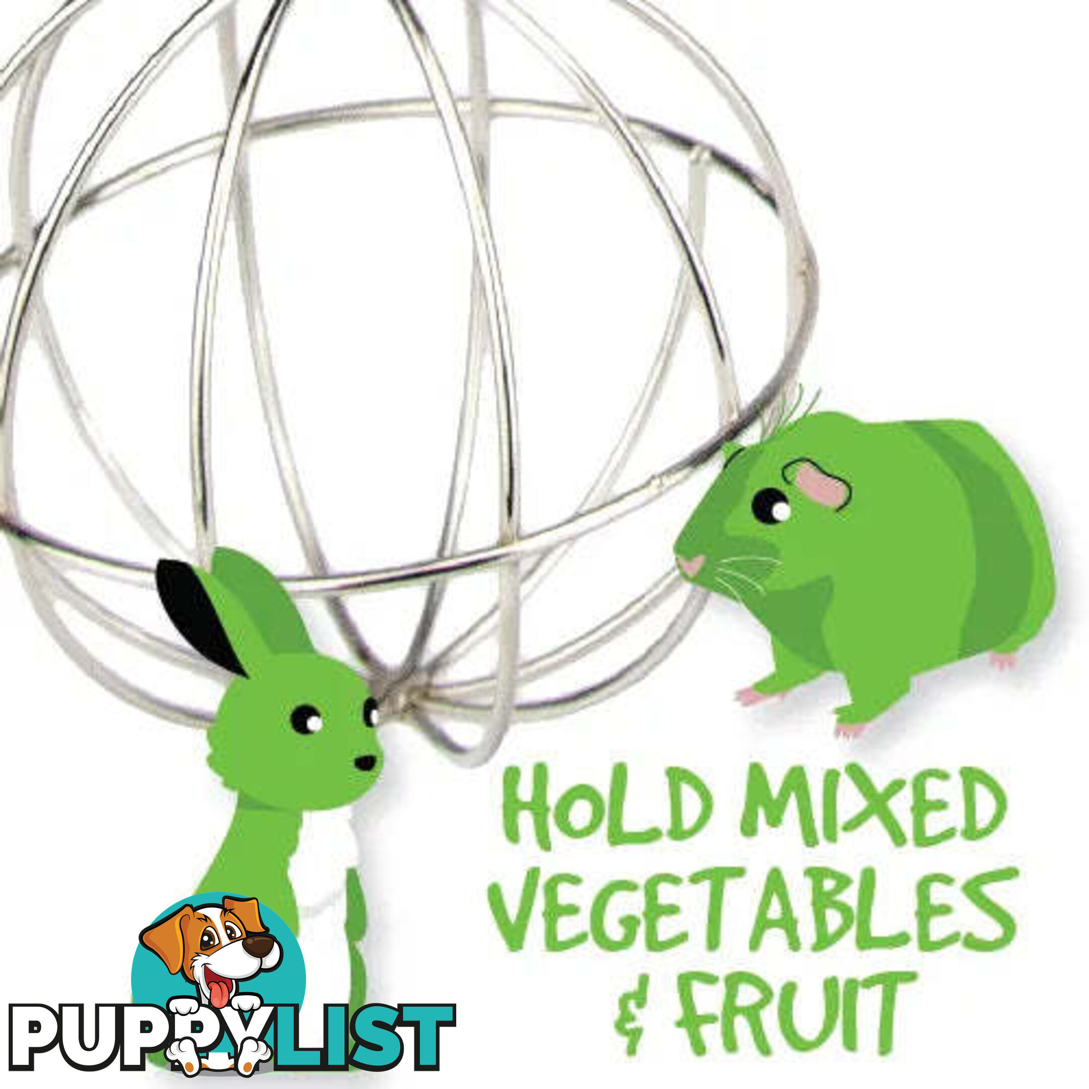 VEGETABLE BASKET - SMALL ANIMAL/BIRD 8CM - BAINBRIDGE - BB-A8143