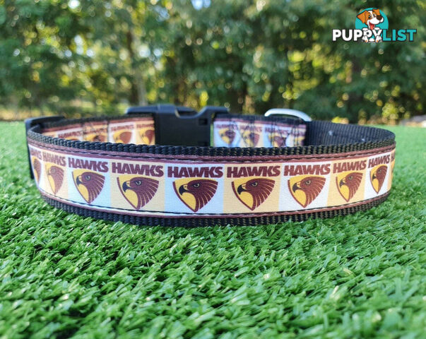 AFL Dog Collars, Footy - Aussie Rules - Moondidley Pets - MDPCOLAFLXSEB