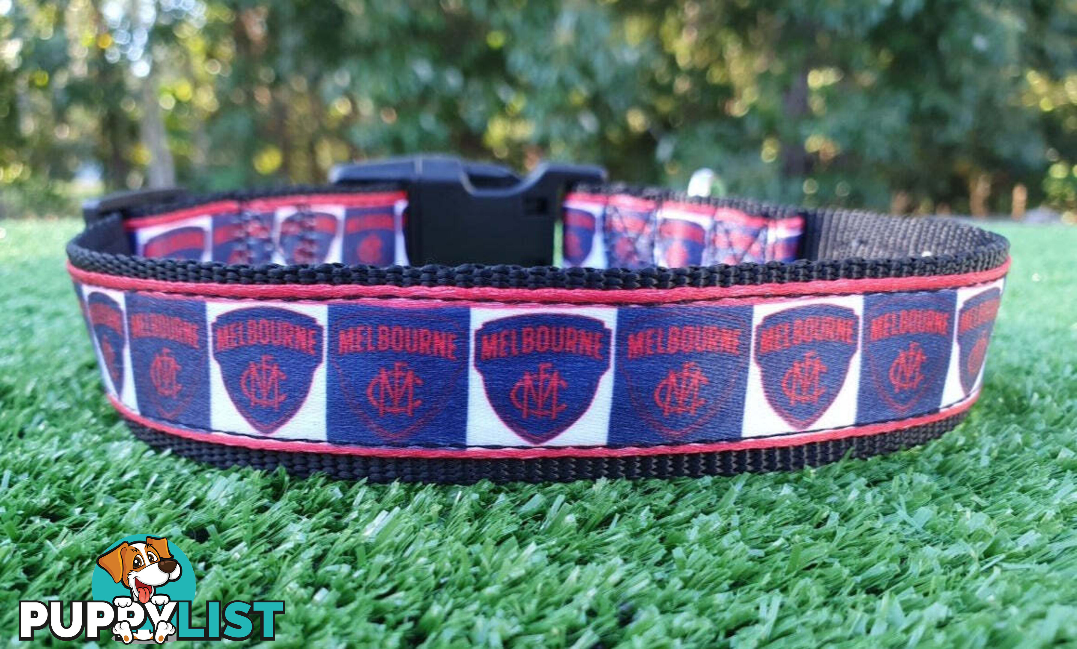 AFL Dog Collars, Footy - Aussie Rules - Moondidley Pets - MDPCOLAFLXSEB