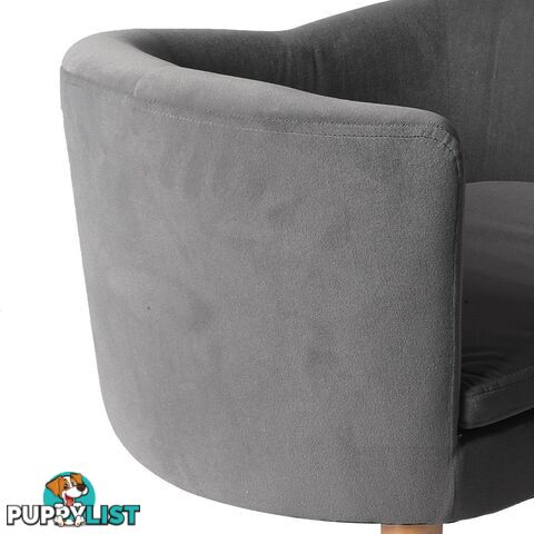 Luxury Elevated Sofa Anti-slip Raised Dog Cat Beds Couch Kitten Lounge PaWz - WB-PT1092-S-GY