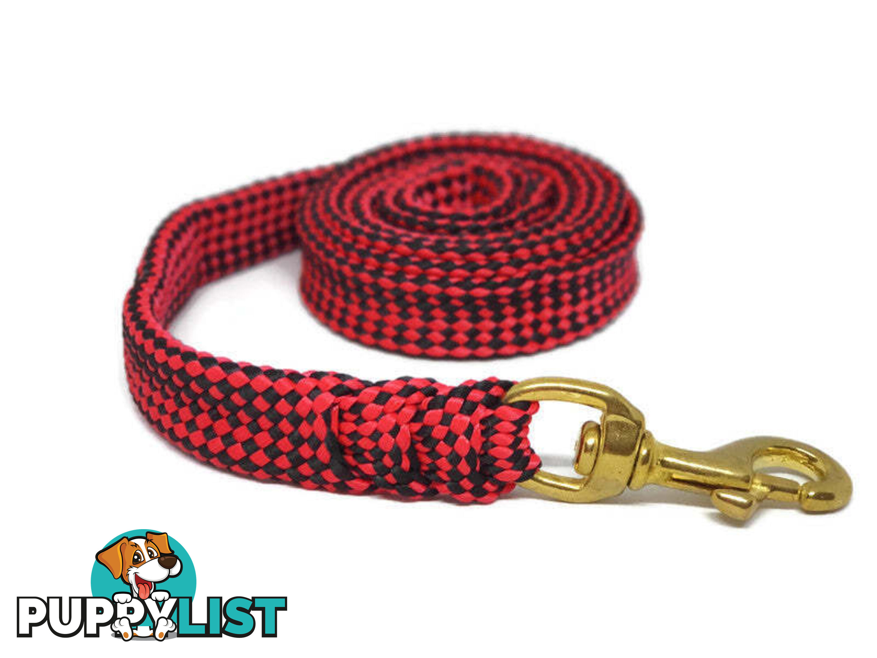 1.8m to 10m Long Dog Lead No Stitching Tough Yarnix 20mm Wide - YNXLD203SSPUR