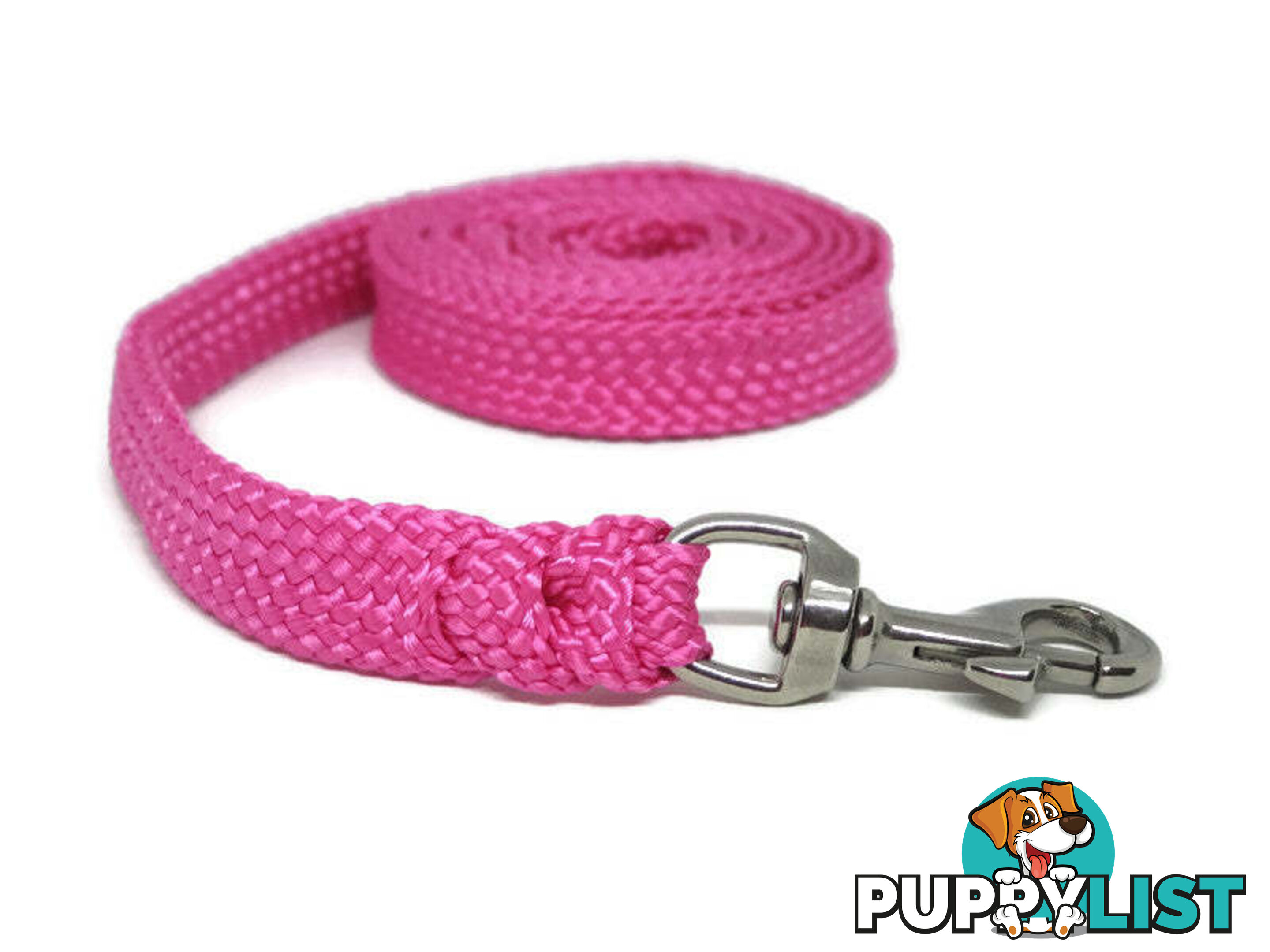 1.8m to 10m Long Dog Lead No Stitching Tough Yarnix 20mm Wide - YNXLD203SSPUR