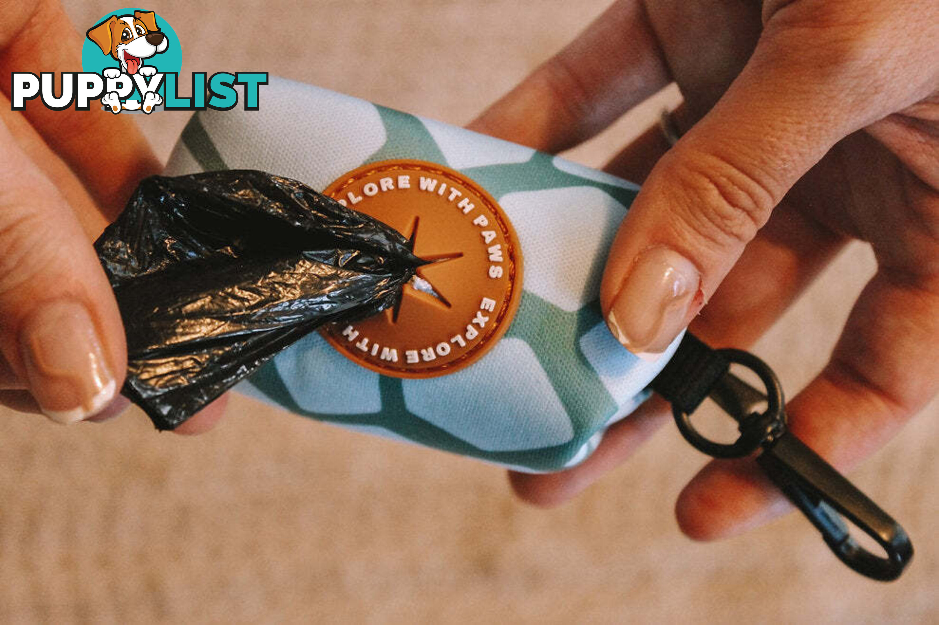 Designer Poop Bag Holder by Explore with Paws - EWPPOOTUR
