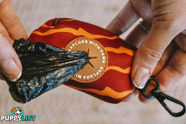 Designer Poop Bag Holder by Explore with Paws - EWPPOOTUR