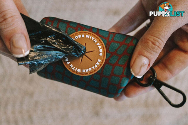 Designer Poop Bag Holder by Explore with Paws - EWPPOOTUR