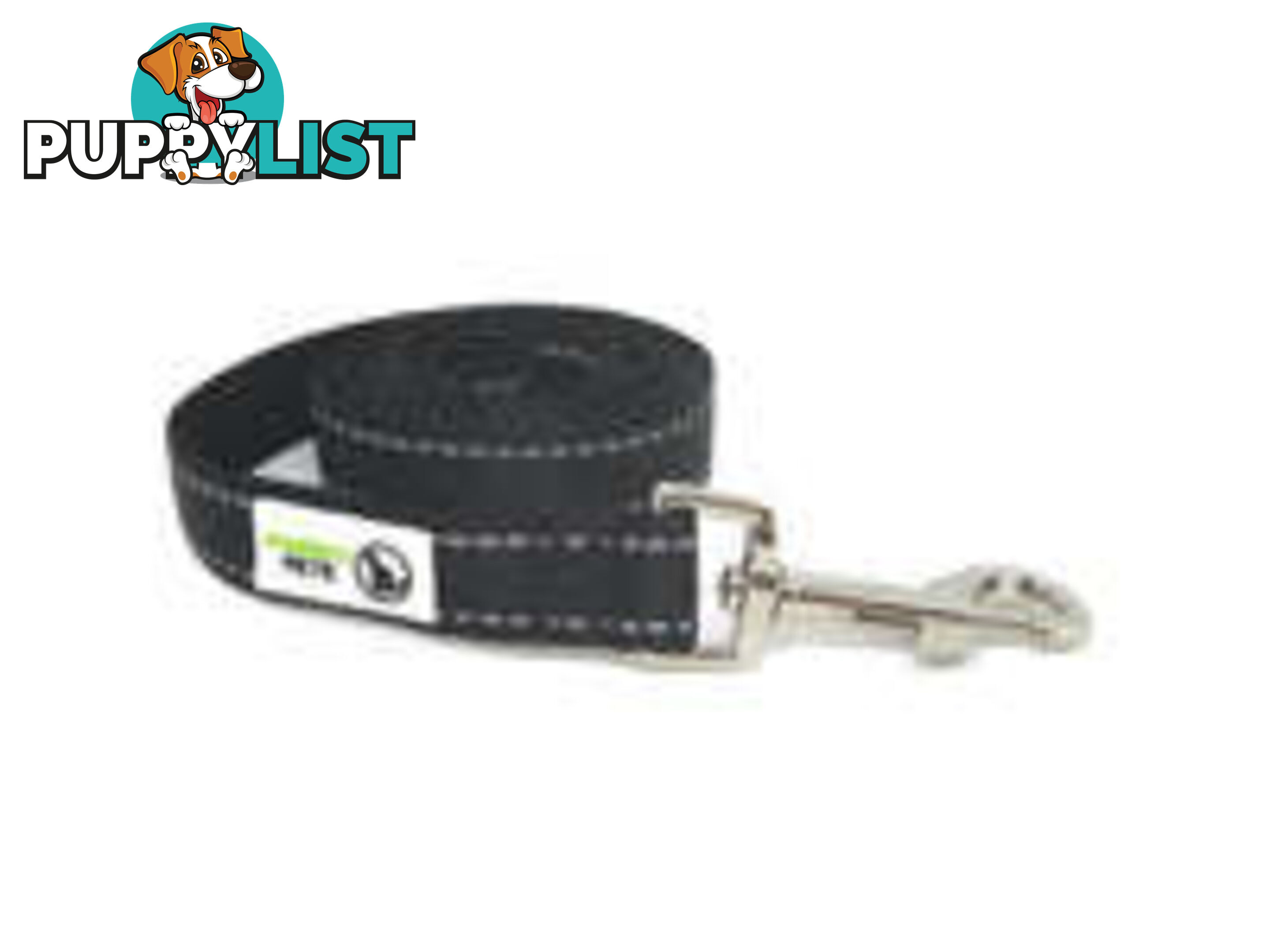 10m Long Nylon w/Reflective Stitching Dog Lead - Moondidley Pets - MDPLDREFLPUR2510
