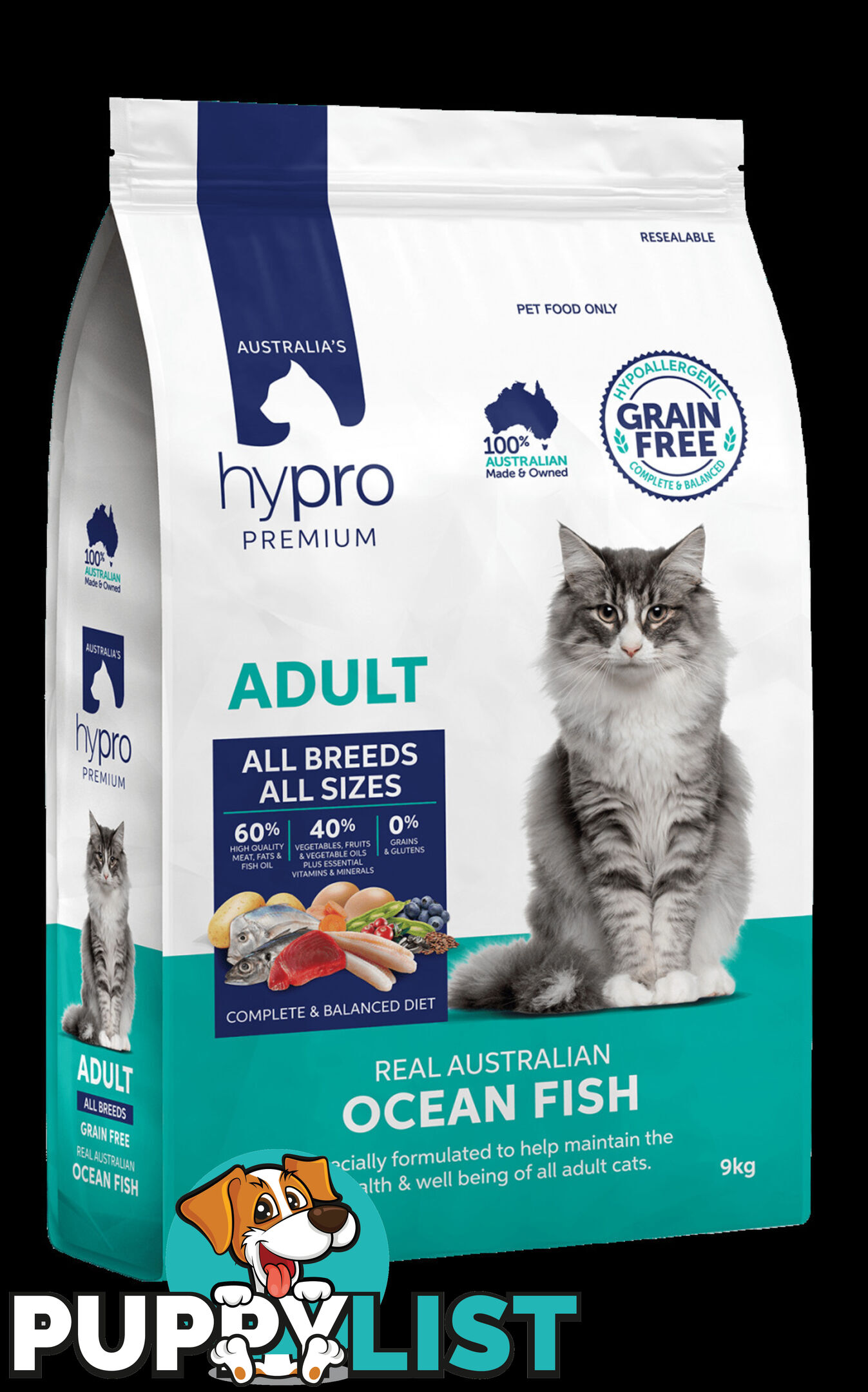 Premium Cat Food Grain Free Ocean Fish- Hypro Premium - HPCAT2.5