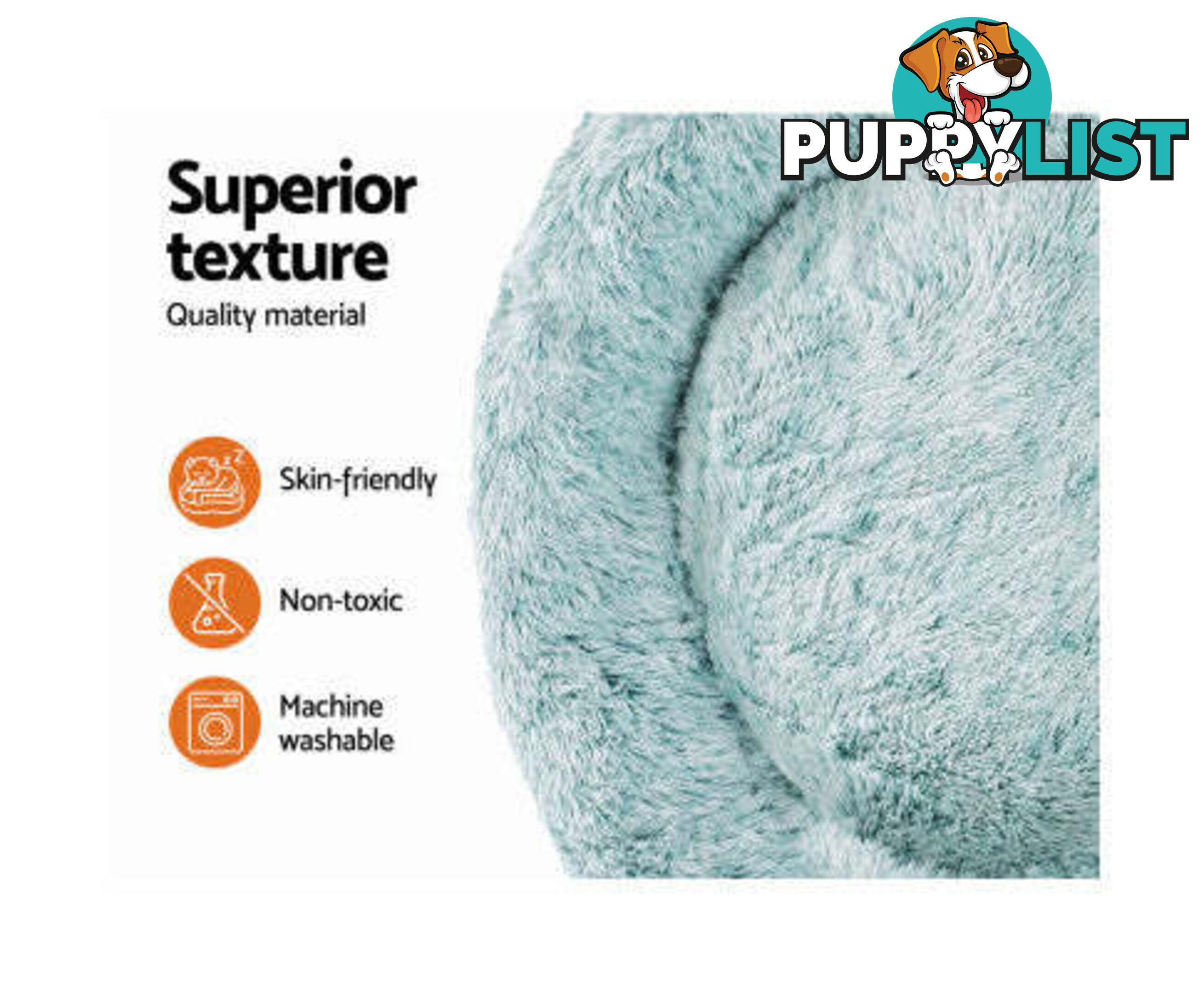 Pet Bed Dog Cat Calming Bed Sleeping Comfy Washable - PET-BED-D110-CO