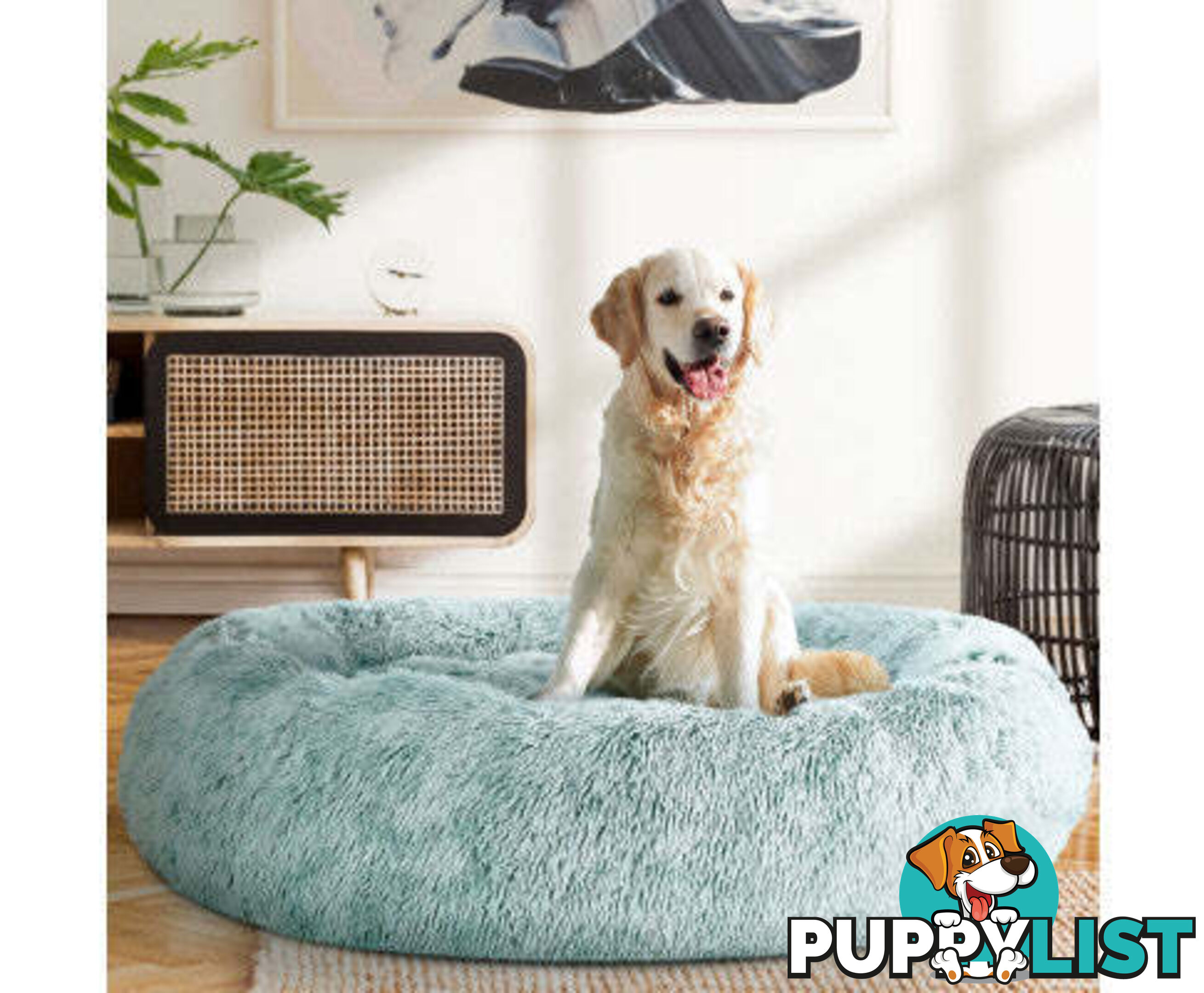 Pet Bed Dog Cat Calming Bed Sleeping Comfy Washable - PET-BED-D110-CO
