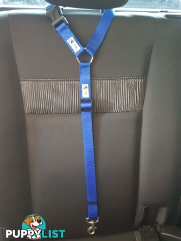 Dog Seatbelt Headrest Restraint Safety Travel - Moondidley Pets - MDPHRSBBK