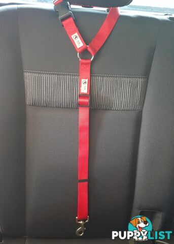 Dog Seatbelt Headrest Restraint Safety Travel - Moondidley Pets - MDPHRSBBK