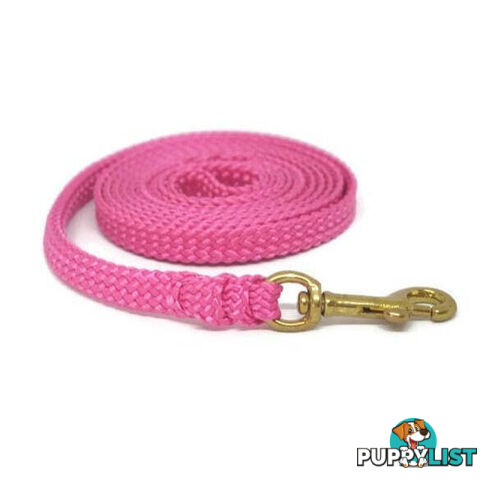 1.8m to 10m Long Dog Lead No Stitching Tough Yarnix 10mm Wide - YNXLD10-10-GRN-BR