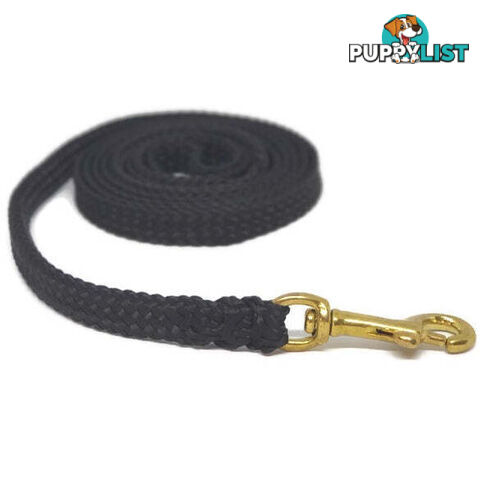 1.8m to 10m Long Dog Lead No Stitching Tough Yarnix 10mm Wide - YNXLD10-10-GRN-BR
