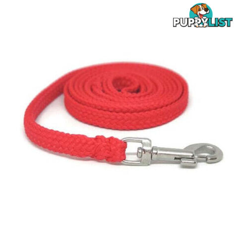1.8m to 10m Long Dog Lead No Stitching Tough Yarnix 10mm Wide - YNXLD10-10-GRN-BR