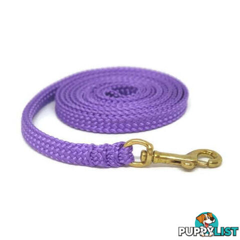 1.8m to 10m Long Dog Lead No Stitching Tough Yarnix 10mm Wide - YNXLD10-10-GRN-BR