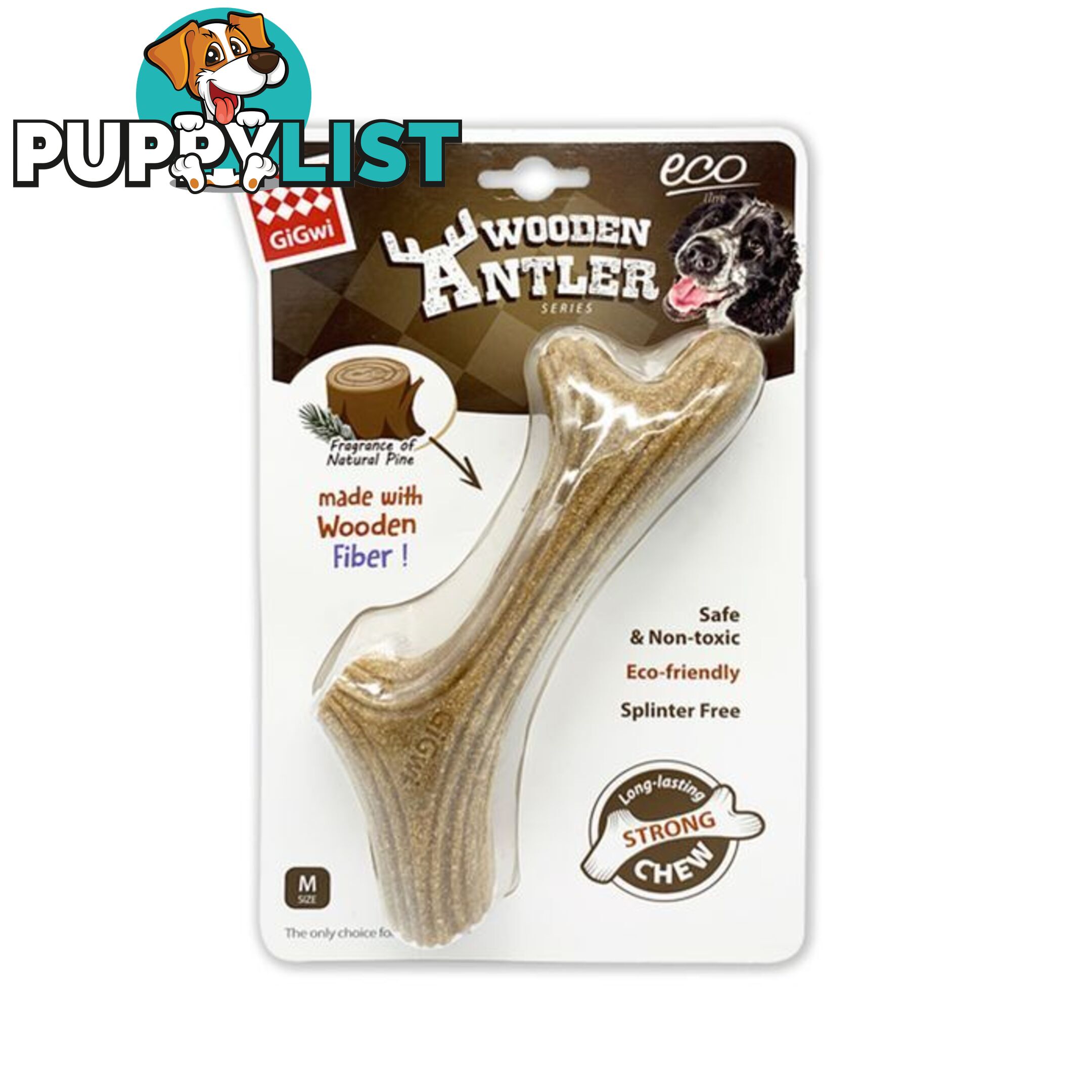 Dog Chew Wooden Antler Gigwi - WPS-DAG3305