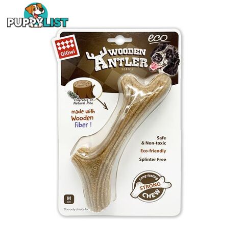 Dog Chew Wooden Antler Gigwi - WPS-DAG3305