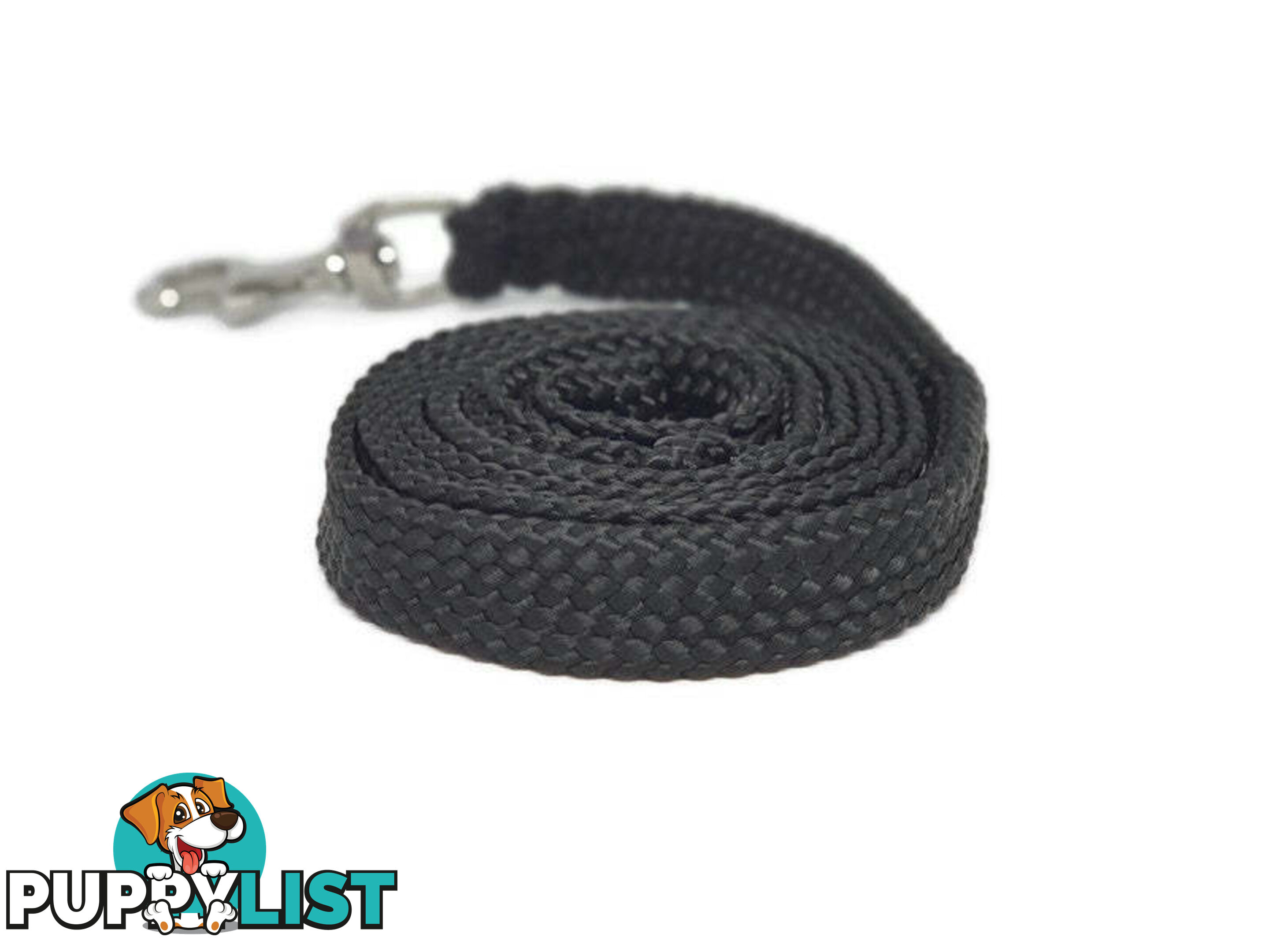 1.8m to 10m Long Dog Lead No Stitching Tough Yarnix 20mm Wide - YNXLD201.8BRBLKRED