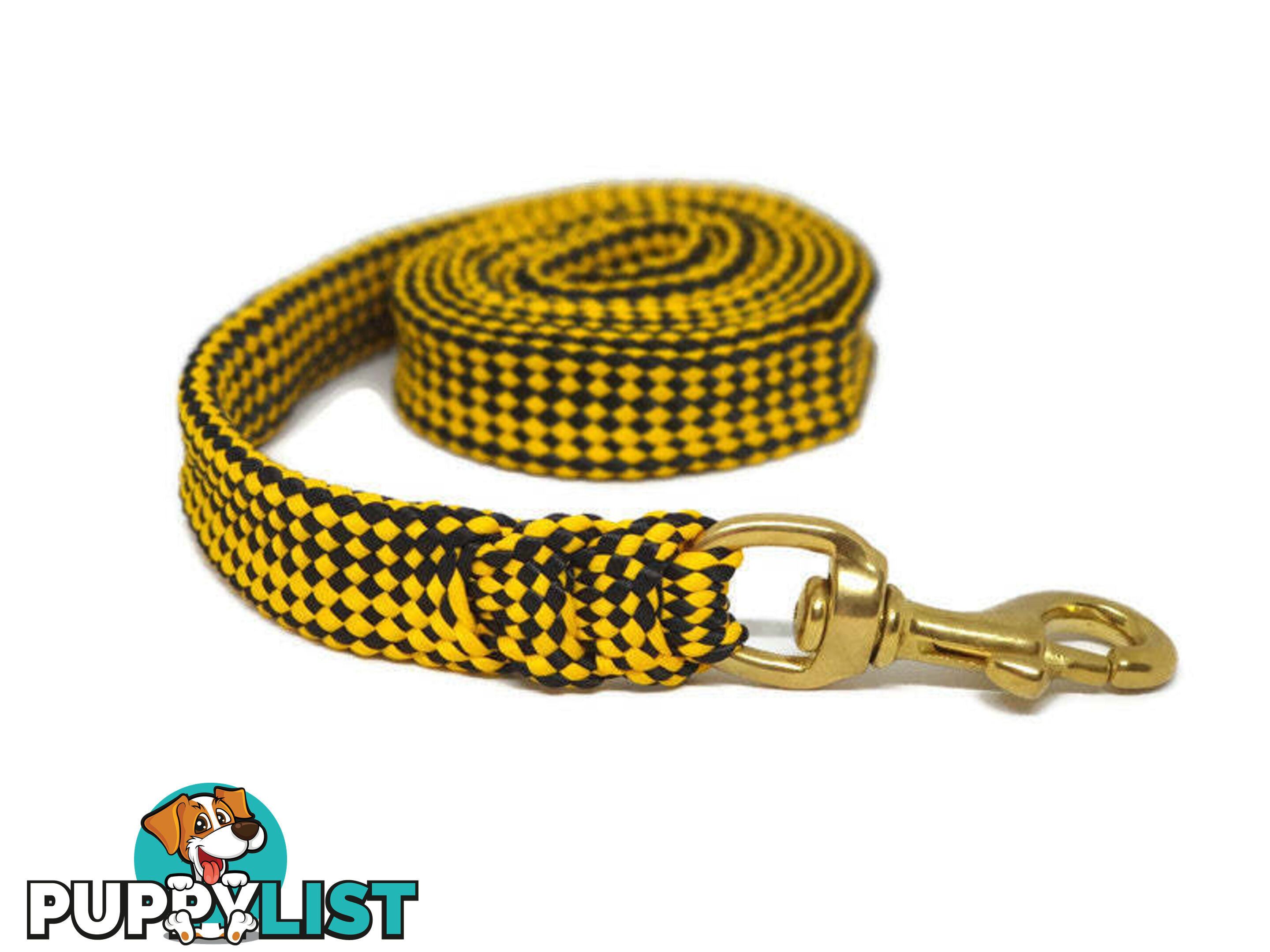 1.8m to 10m Long Dog Lead No Stitching Tough Yarnix 20mm Wide - YNXLD201.8BRBLKRED