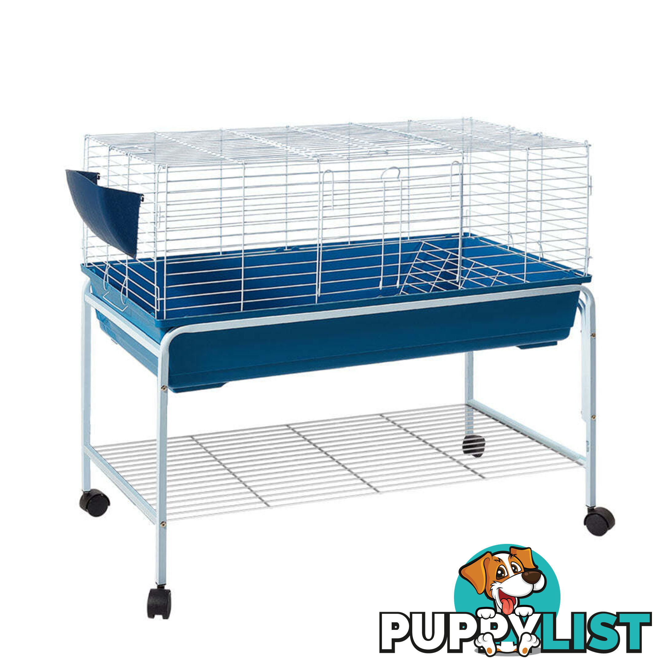 i.Pet Rabbit Cage Hutch 106cm Indoor Enclosure Carrier - PET-RAB-CAGE-RT002