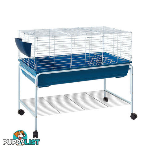 i.Pet Rabbit Cage Hutch 106cm Indoor Enclosure Carrier - PET-RAB-CAGE-RT002