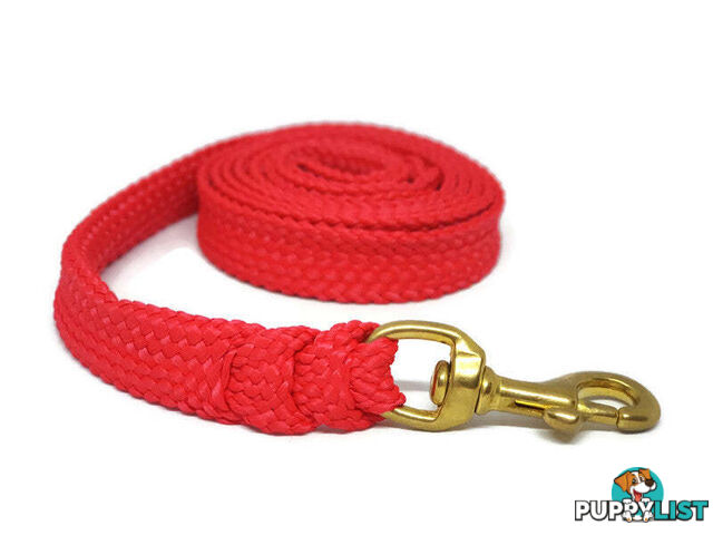 1.8m to 10m Long Dog Lead No Stitching Tough Yarnix 20mm Wide - YNXLD201.8BRBLKYEL