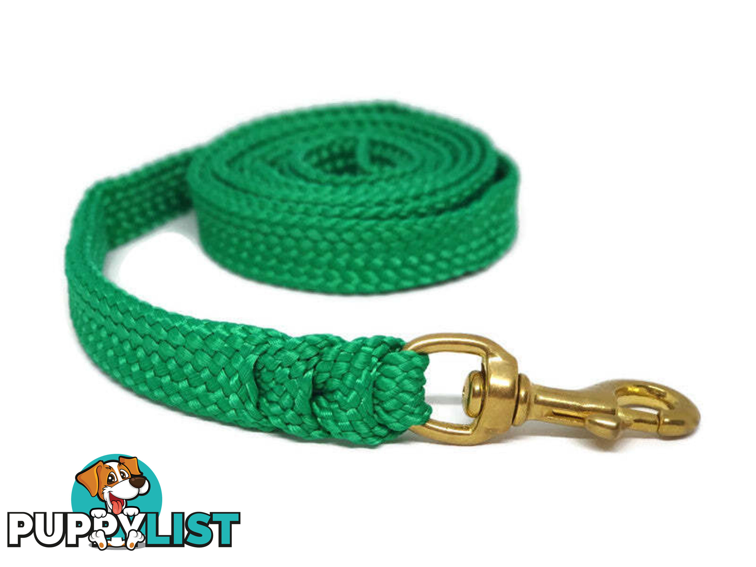 1.8m to 10m Long Dog Lead No Stitching Tough Yarnix 20mm Wide - YNXLD201.8BRBLKYEL