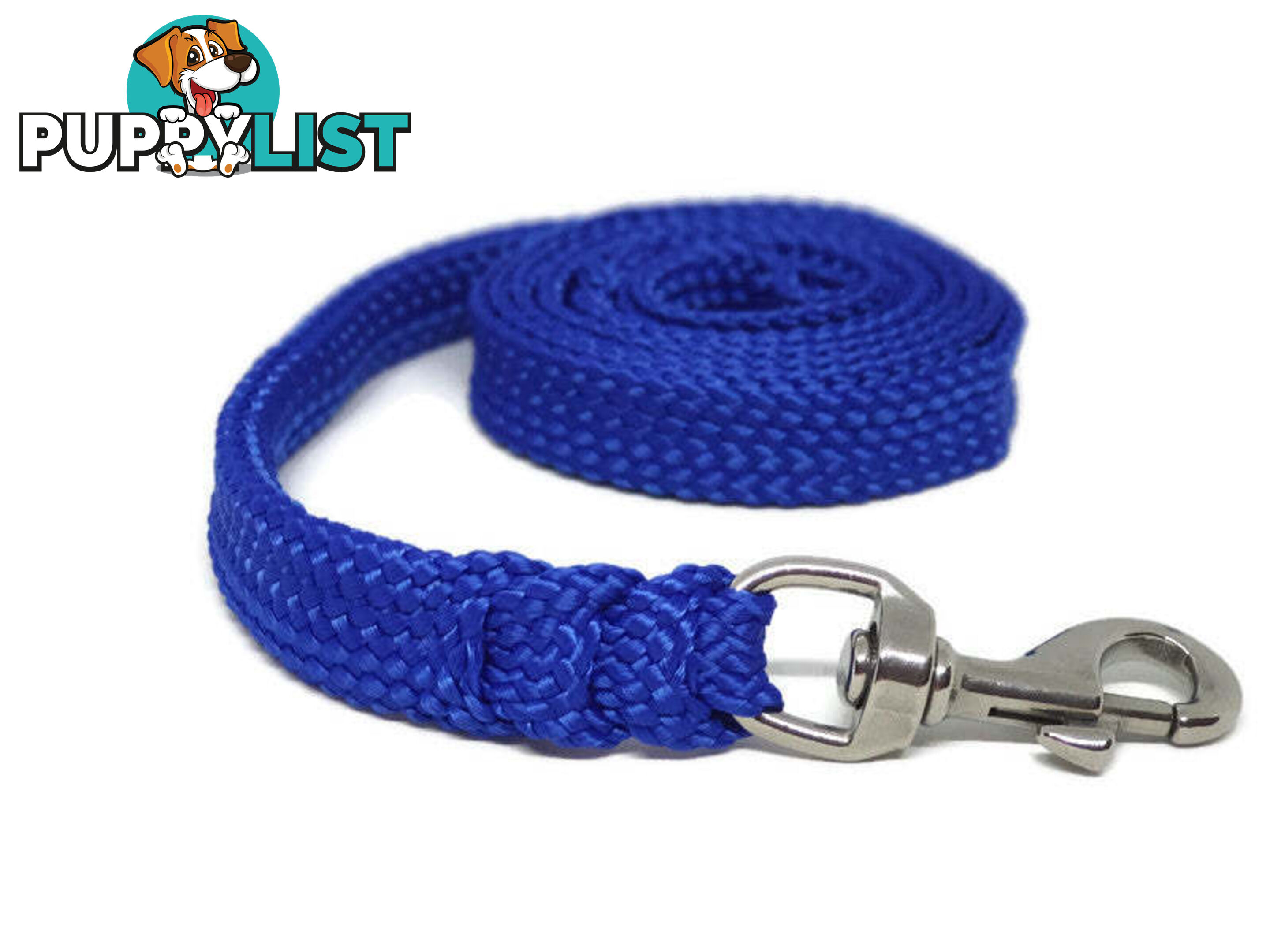 1.8m to 10m Long Dog Lead No Stitching Tough Yarnix 20mm Wide - YNXLD201.8BRBLKYEL