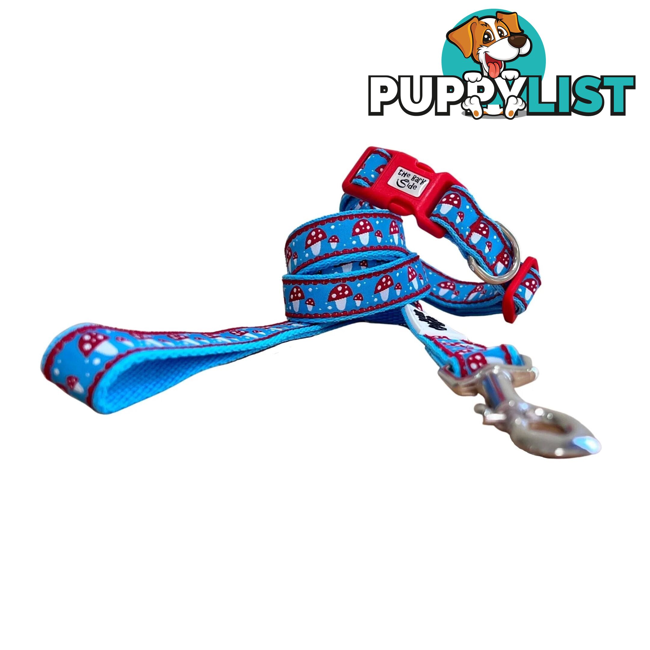 Toadstool Dog Lead / Mushrooms / Dog Leash - Hand Made by The Bark Side - TBSLDTOAD201.5