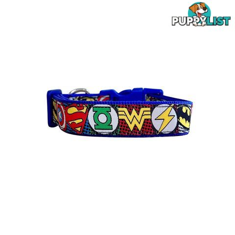 Superhero Dog Collar - Hand Made by The Bark Side - TBSHEROLGERED