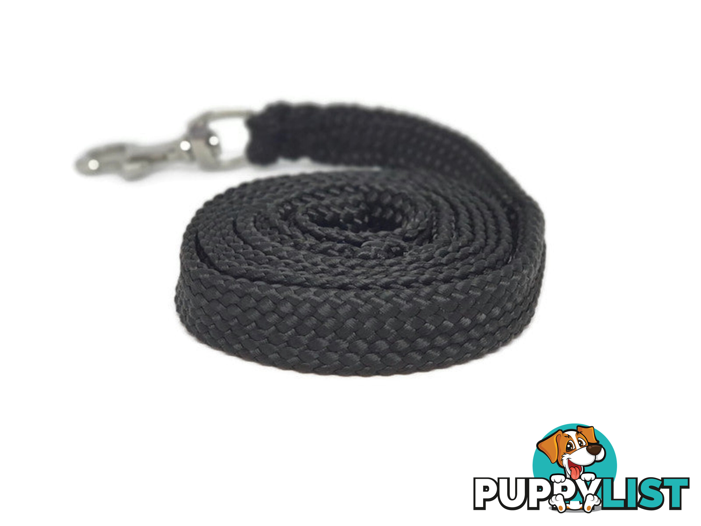 1.8m to 10m Long Dog Lead No Stitching Tough Yarnix 20mm Wide - YNXLD2010SSBLUYEL