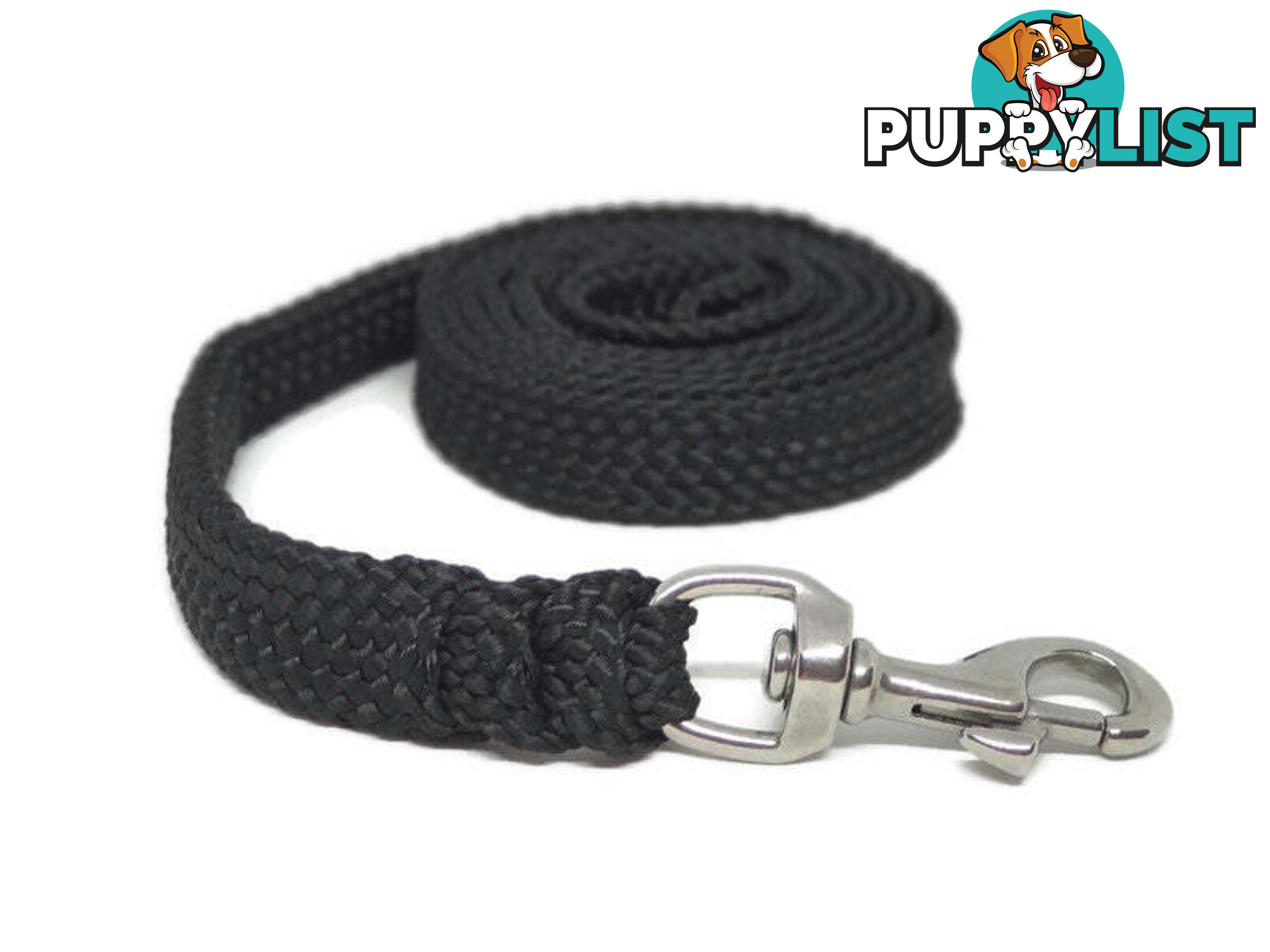 1.8m to 10m Long Dog Lead No Stitching Tough Yarnix 20mm Wide - YNXLD2010SSBLUYEL