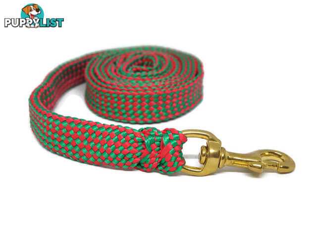1.8m to 10m Long Dog Lead No Stitching Tough Yarnix 20mm Wide - YNXLD2010SSBLUYEL