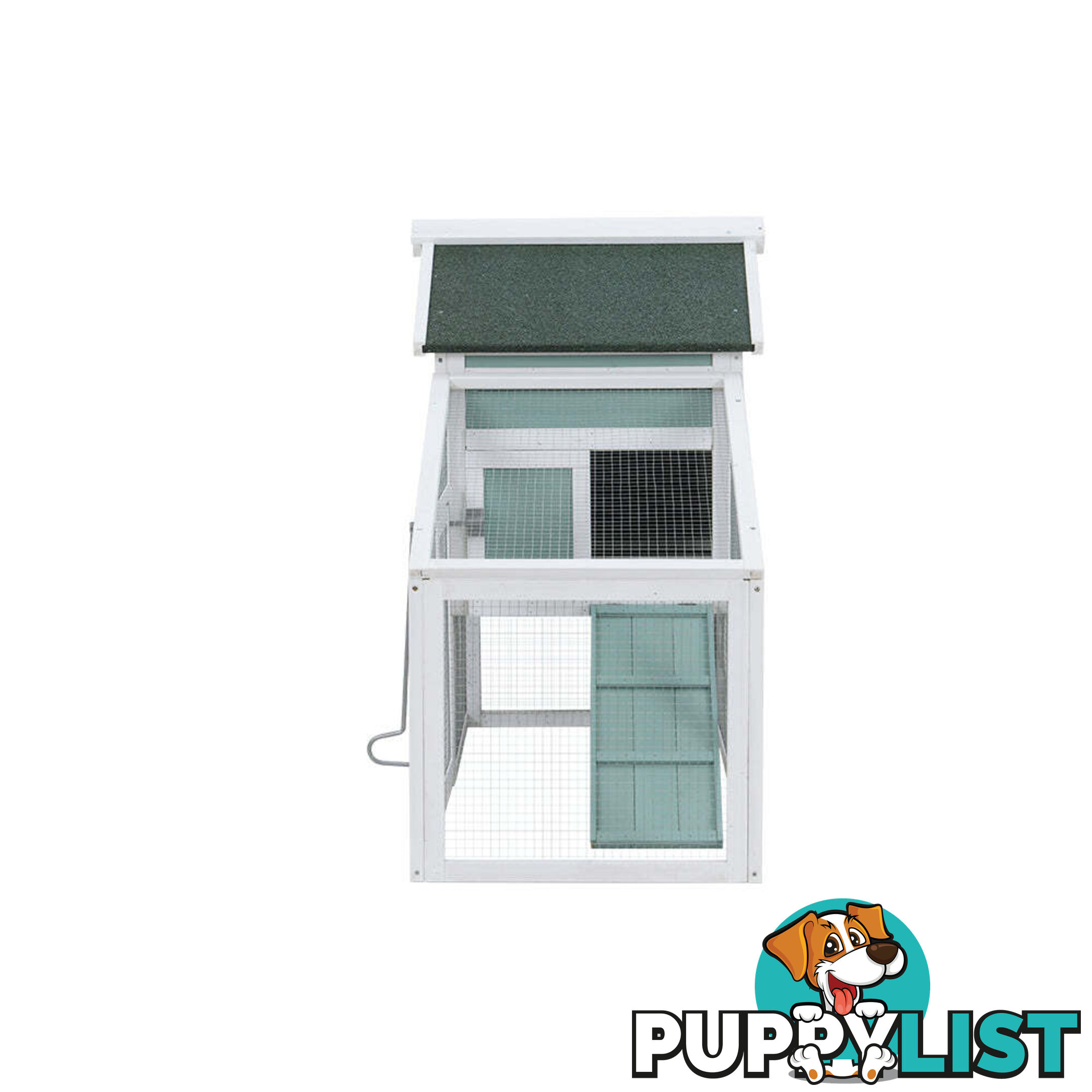 i.Pet Chicken Coop Rabbit Hutch 150cm x 60cm x 93cm Large House Run Cage Wooden Outdoor Bunny - PET-CH-100-GW