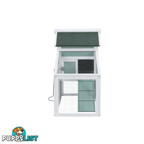 i.Pet Chicken Coop Rabbit Hutch 150cm x 60cm x 93cm Large House Run Cage Wooden Outdoor Bunny - PET-CH-100-GW