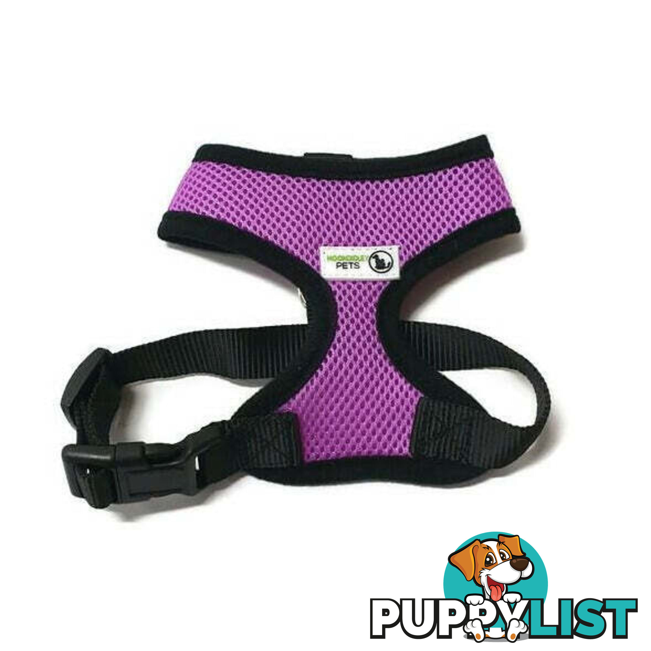 Pet Harness Soft Air Mesh Padded Adjustable  - Moondidley Pets - MDPHARMESXLNVY