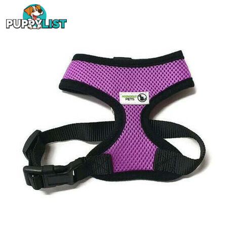 Pet Harness Soft Air Mesh Padded Adjustable  - Moondidley Pets - MDPHARMESXLNVY