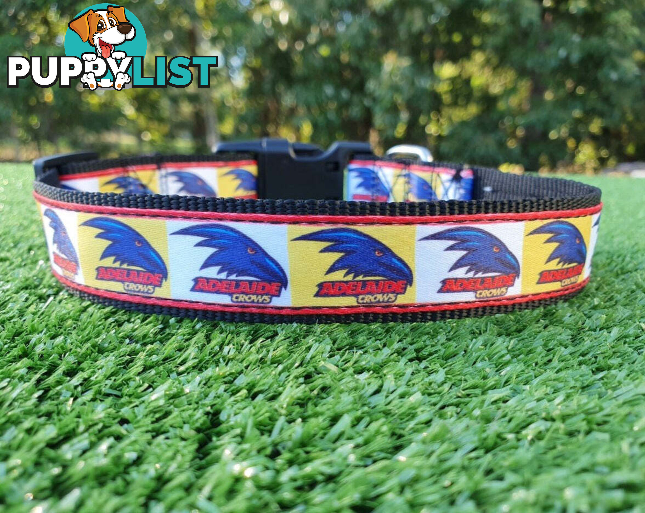 AFL Dog Collars, Footy - Aussie Rules - Moondidley Pets - MDPCOLAFLXSNMK
