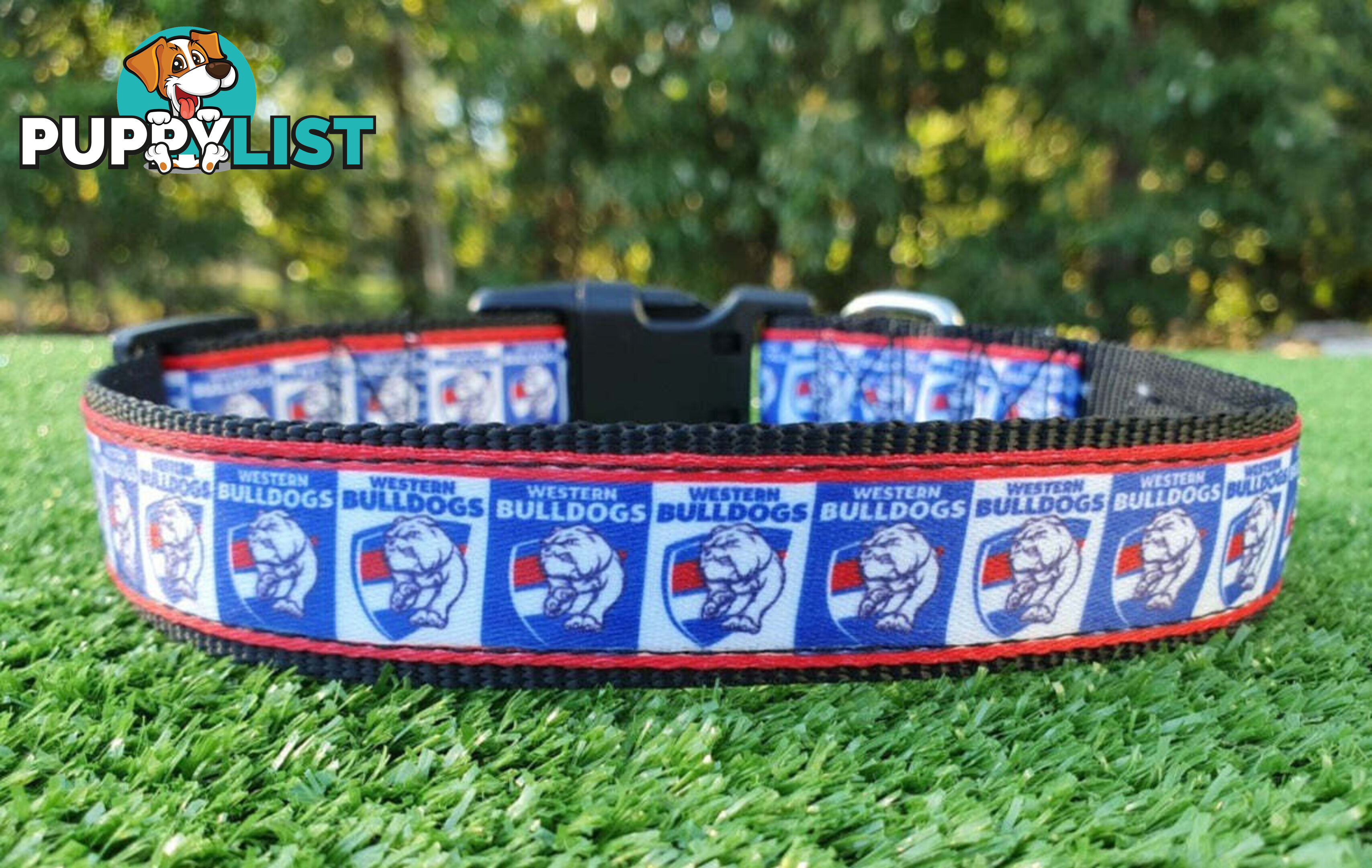AFL Dog Collars, Footy - Aussie Rules - Moondidley Pets - MDPCOLAFLXSNMK